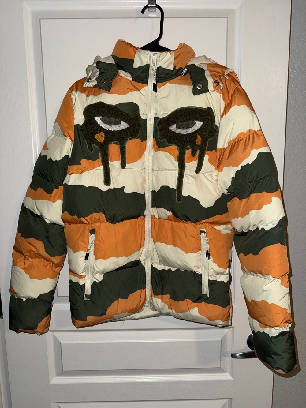 Unisex Roku Studio Tear Drip Camo Puffer Jacket